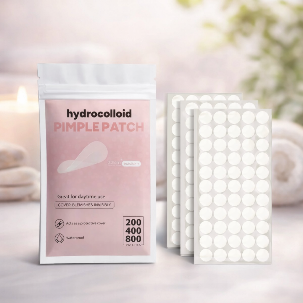 200/400/800pcs Invisible Clear Pimple Patch Set – Deep-Cleansing Hydrocolloid Acne Stickers with Mixed Sizes, Gentle & Skin-Friendly