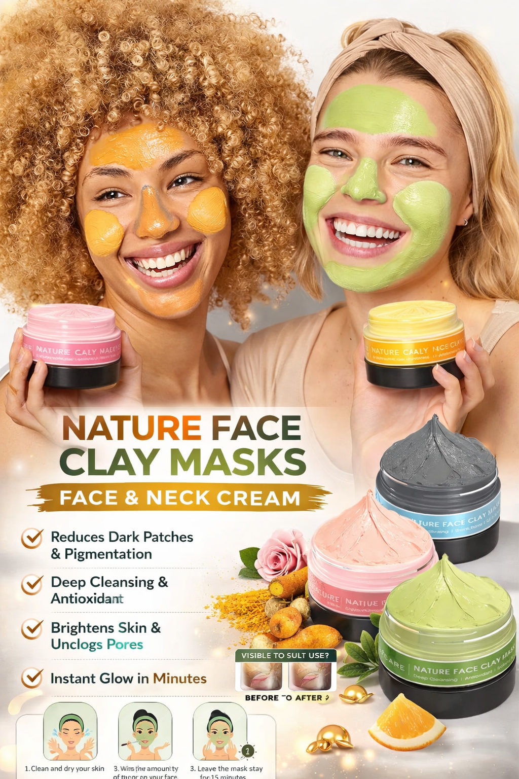Clay Facial Mask Set