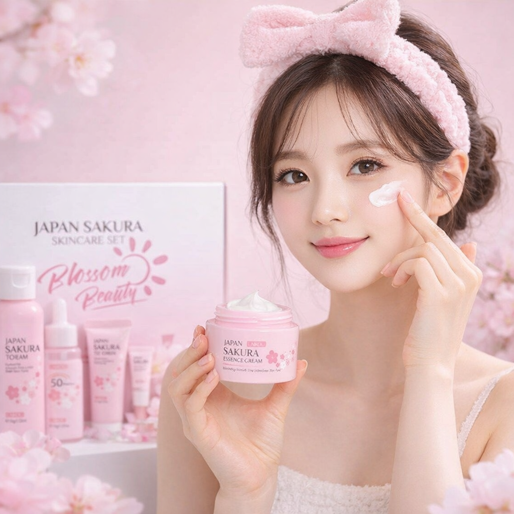 6pcs/Set Sakura Skin Care Sets