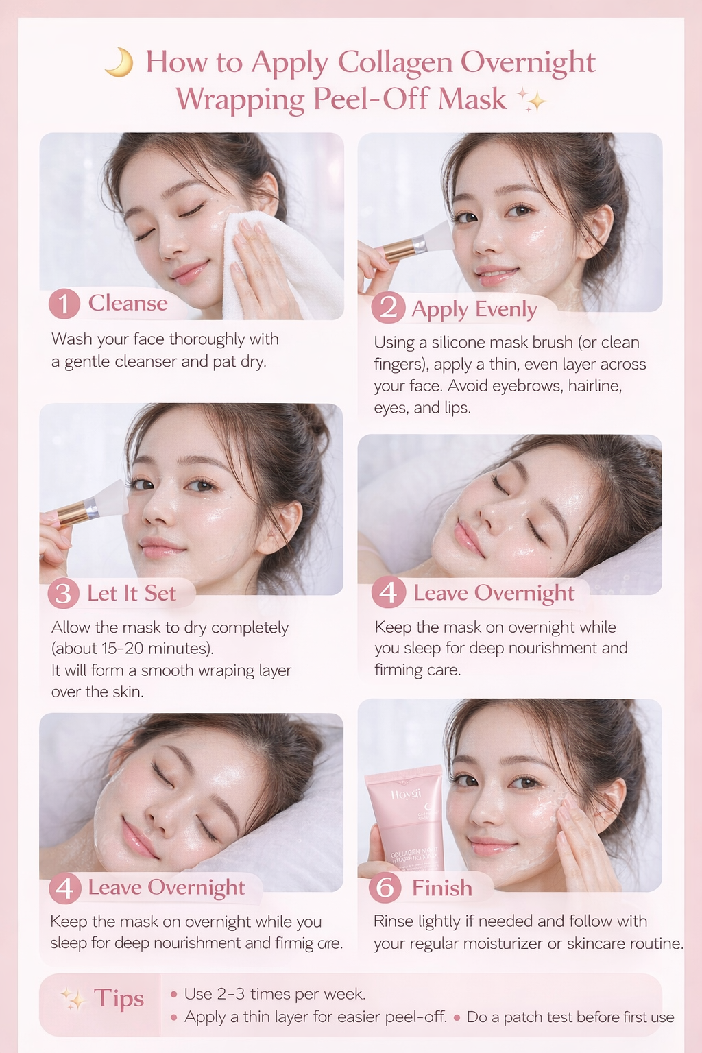 Collagen Face Mask – Firming, Hydrating, Anti-Aging Sleeping Mask