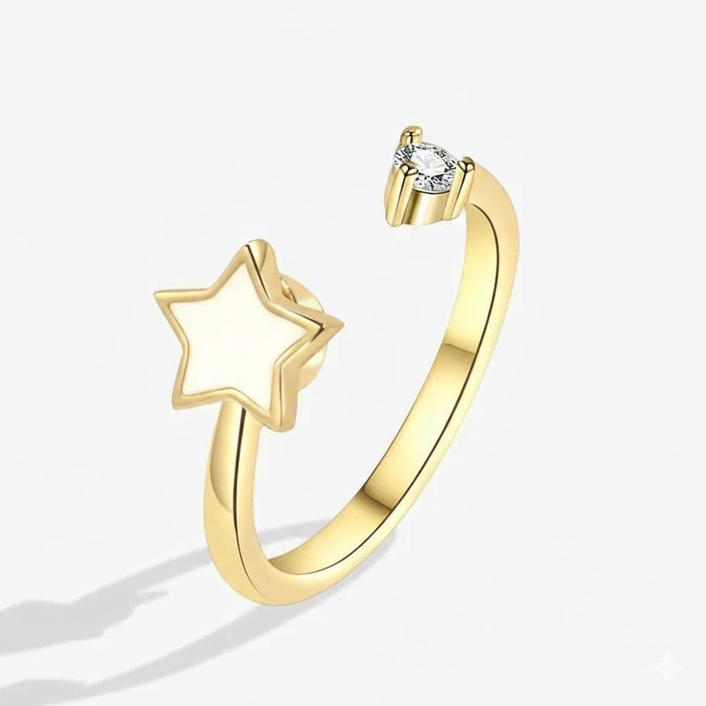 Luxury Crystal Anxiety Relief Spinning Rings