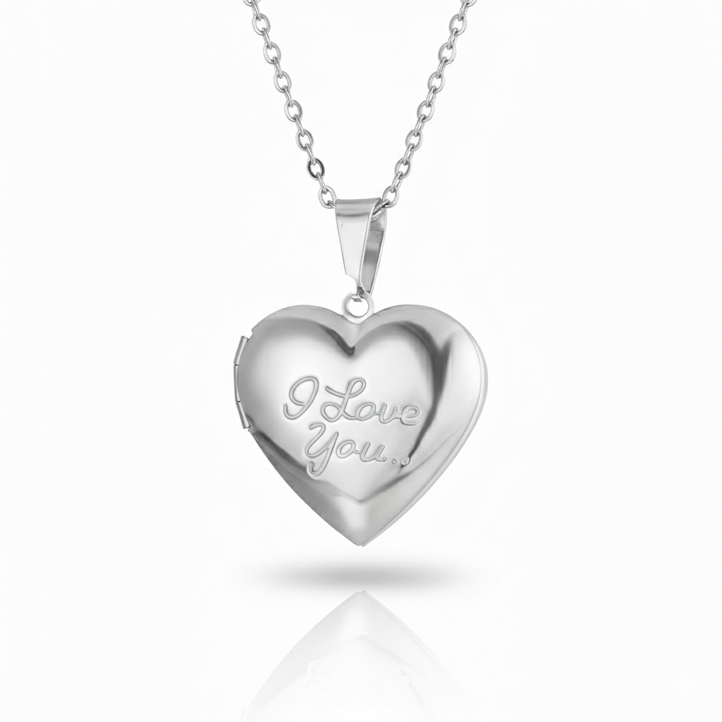 LoveLock Heart Locket – Custom Photo Pendant Necklace