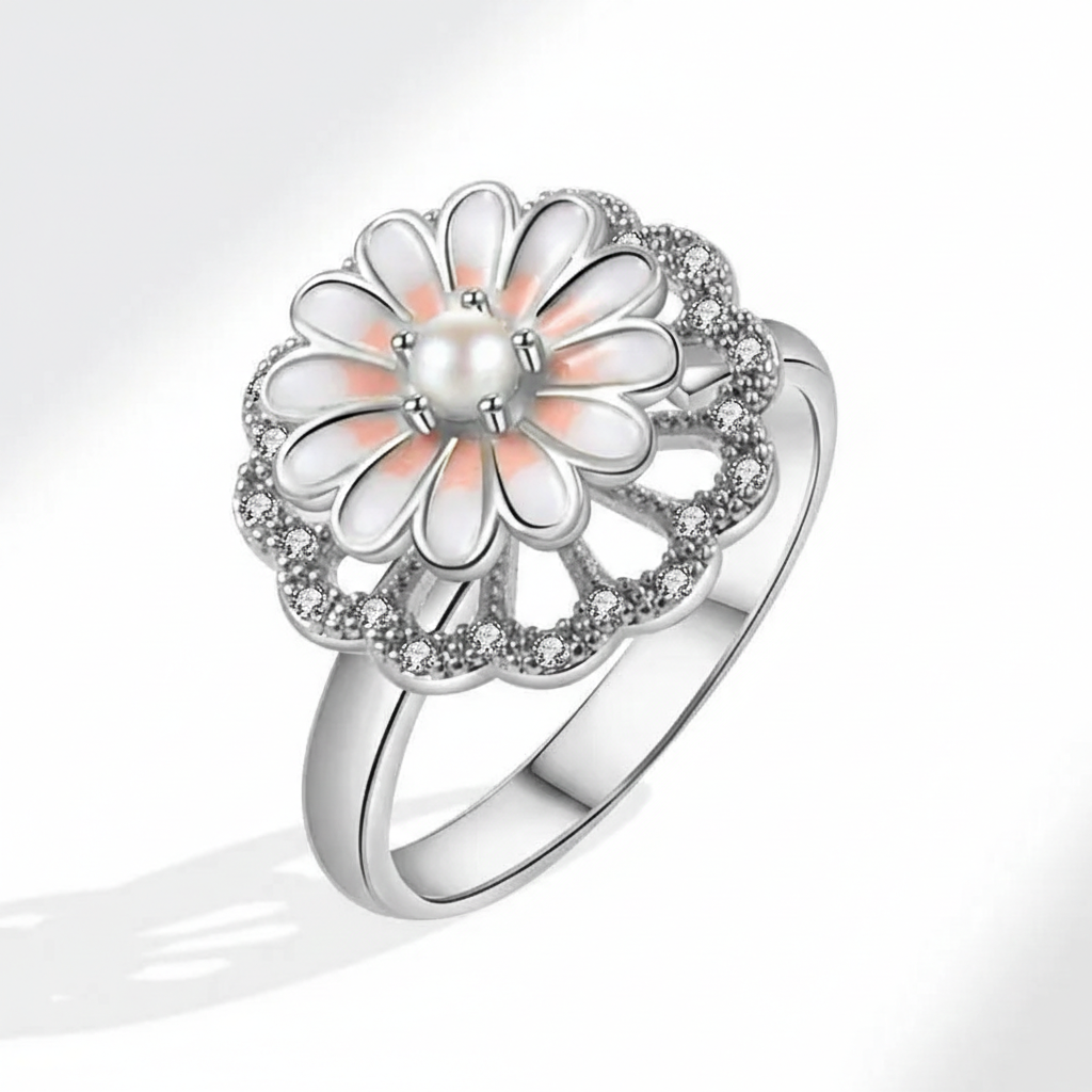 Luxury Crystal Anxiety Relief Spinning Rings