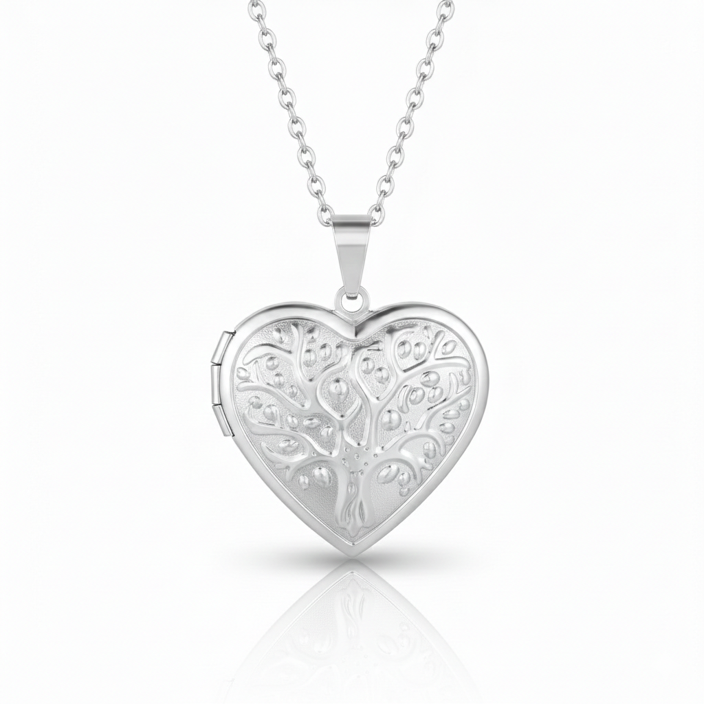 LoveLock Heart Locket – Custom Photo Pendant Necklace