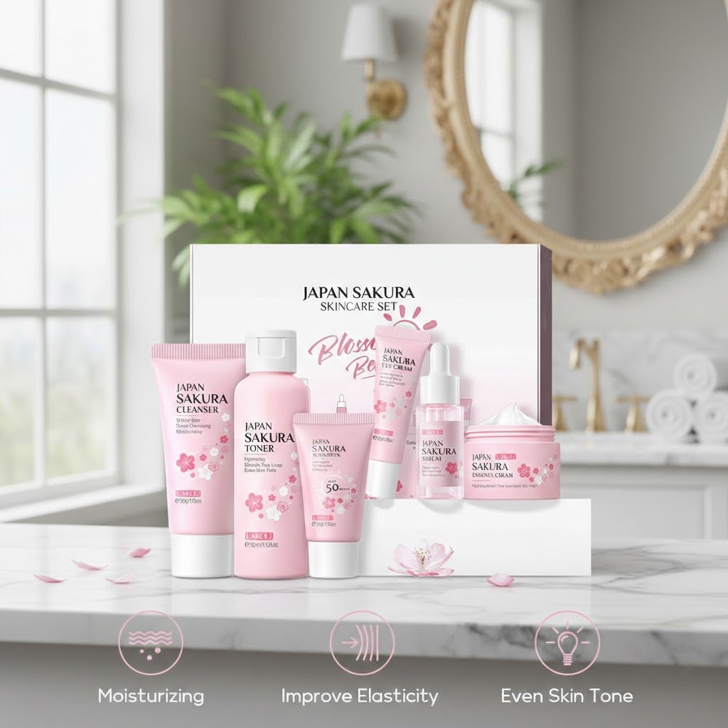 6pcs/Set Sakura Skin Care Sets