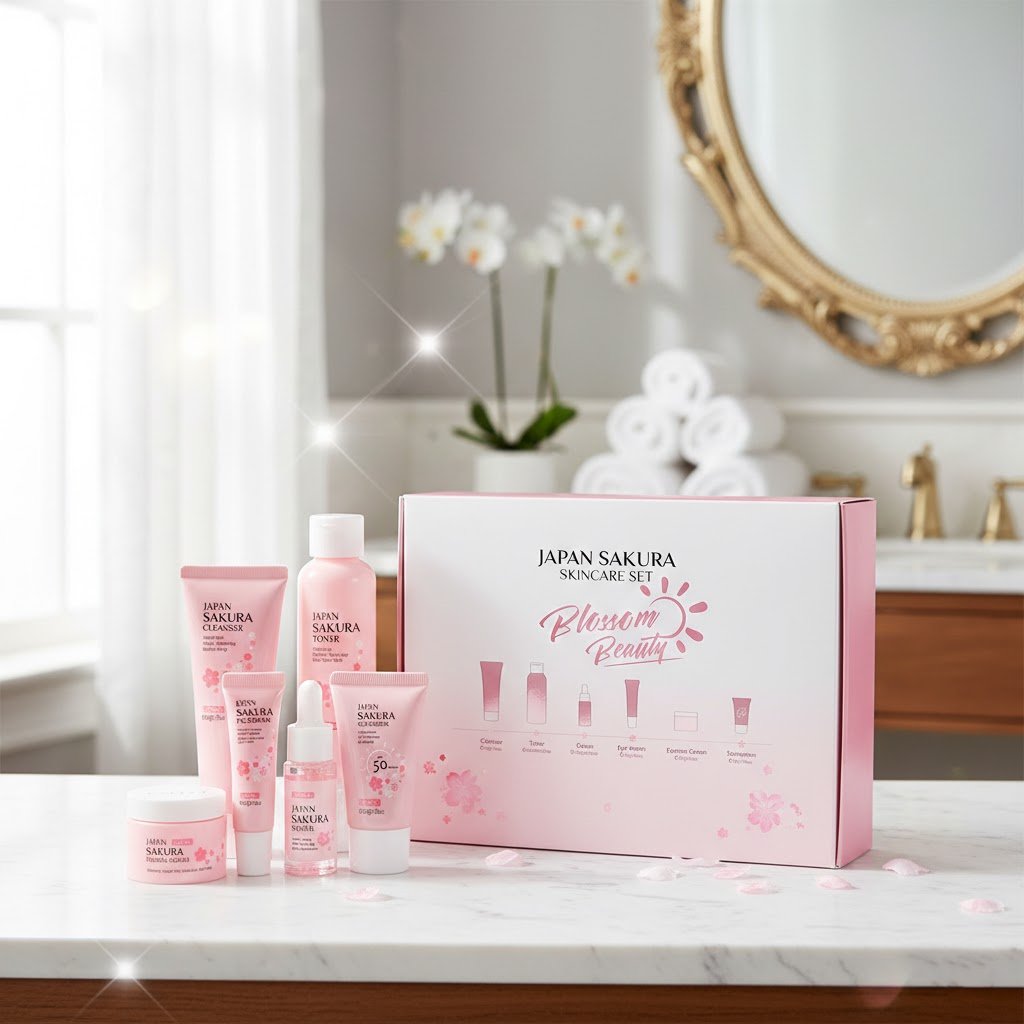 6pcs/Set Sakura Skin Care Sets