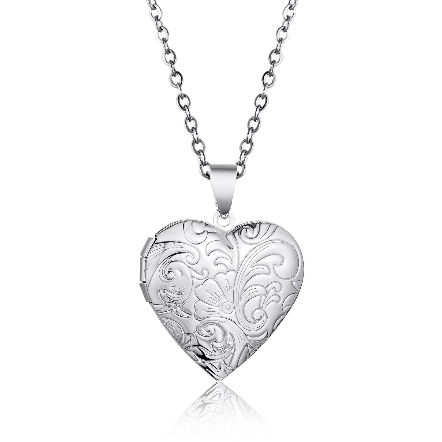LoveLock Heart Locket – Custom Photo Pendant Necklace
